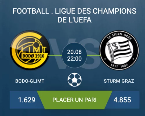 Pronostic Bodo-Glimt-Sturm Graz