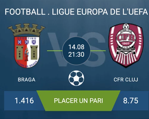 Pronostic Braga – CFR Cluj