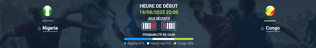 Pronostic Nigeria–Congo