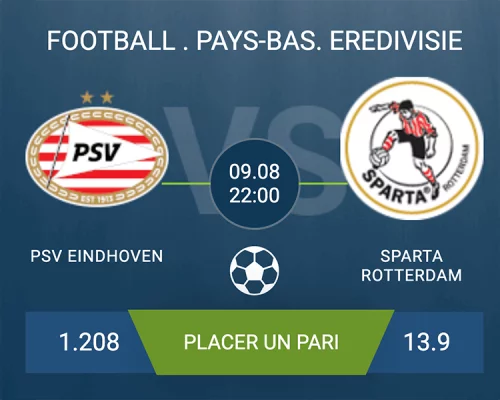 Pronostic PSV Eindhoven-Sparta Rotterdam