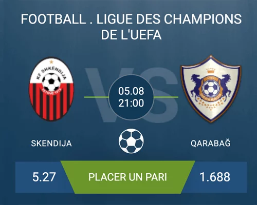 Pronostic Skendija-Qarabağ