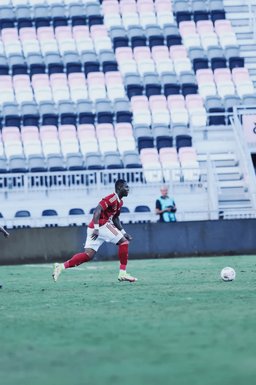 Aliou Dieng à l’entraînement avec Al Ahly SC.