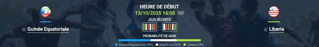 Pronostic Guinée Équatoriale-Libéria
