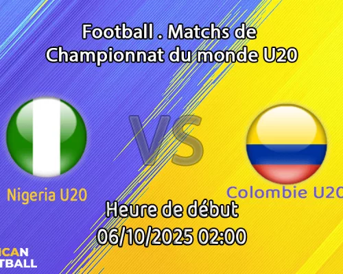 Pronostic Nigeria U20-Colombie U20