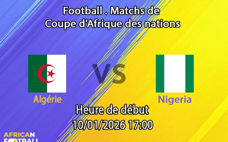 pronostic Algérie — Nigeria