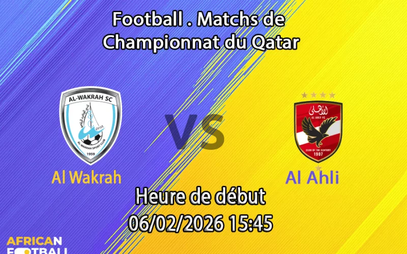 Pronostic Al Wakrah - Al Ahli