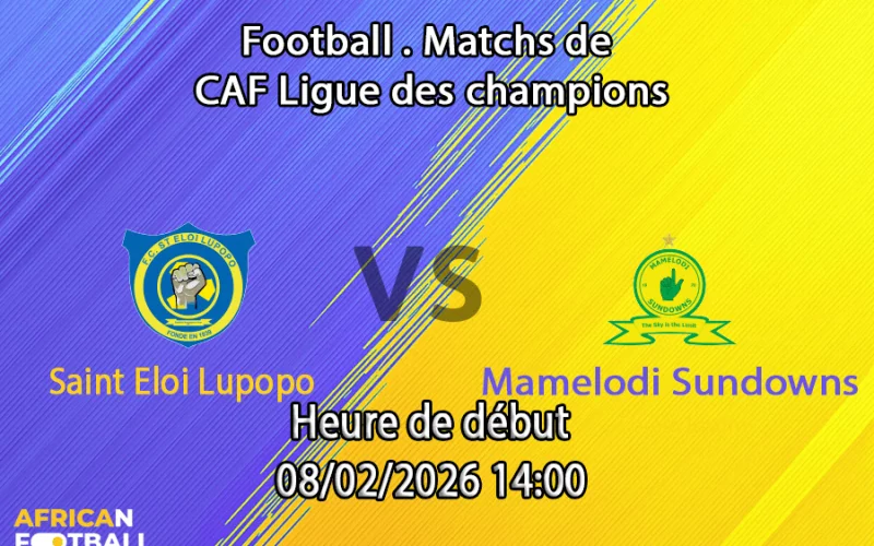 Pronostic Saint Eloi Lupopo - Mamelodi Sundowns