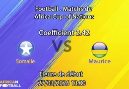 Pronostic Somalie – Maurice