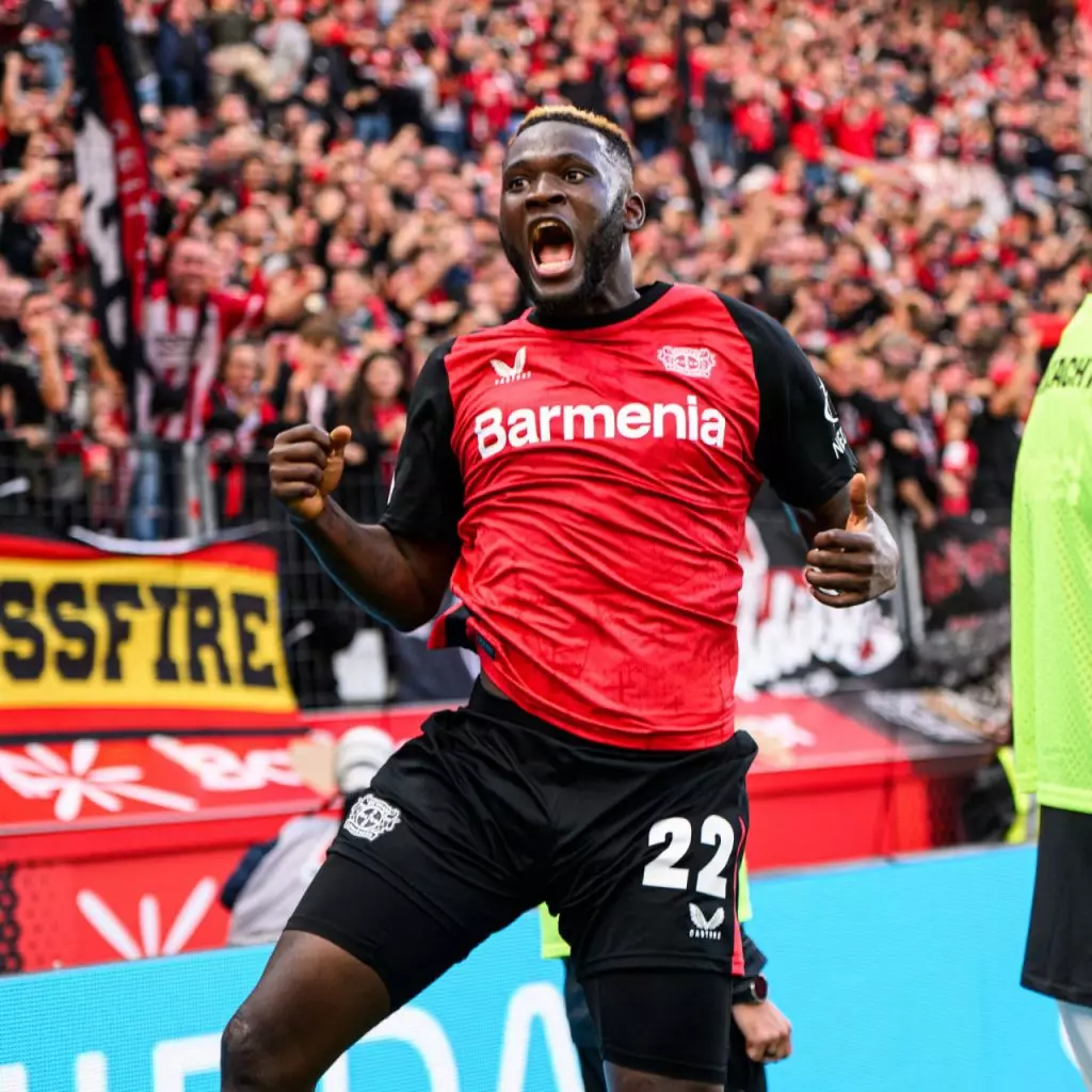 Victor Boniface avant-centre Bayer Leverkusen Bundesliga Allemagne