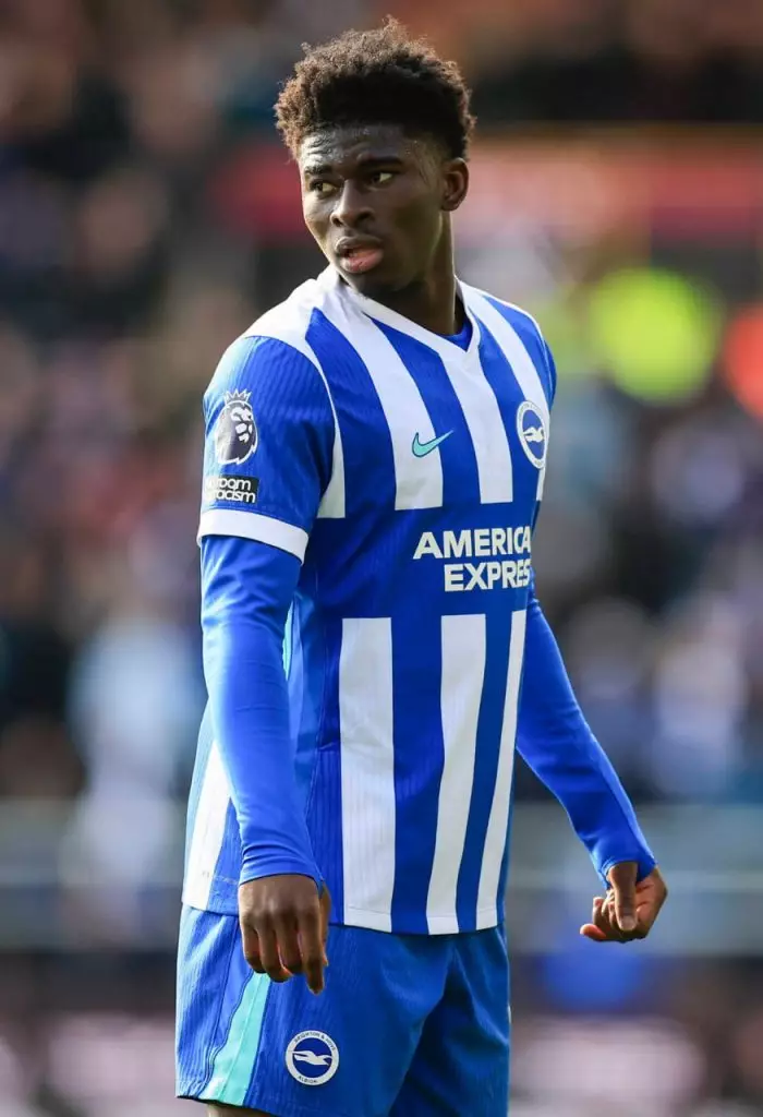 Carlos Baleba Lions Indomptables Cameroun maillot sélection nationale portrait