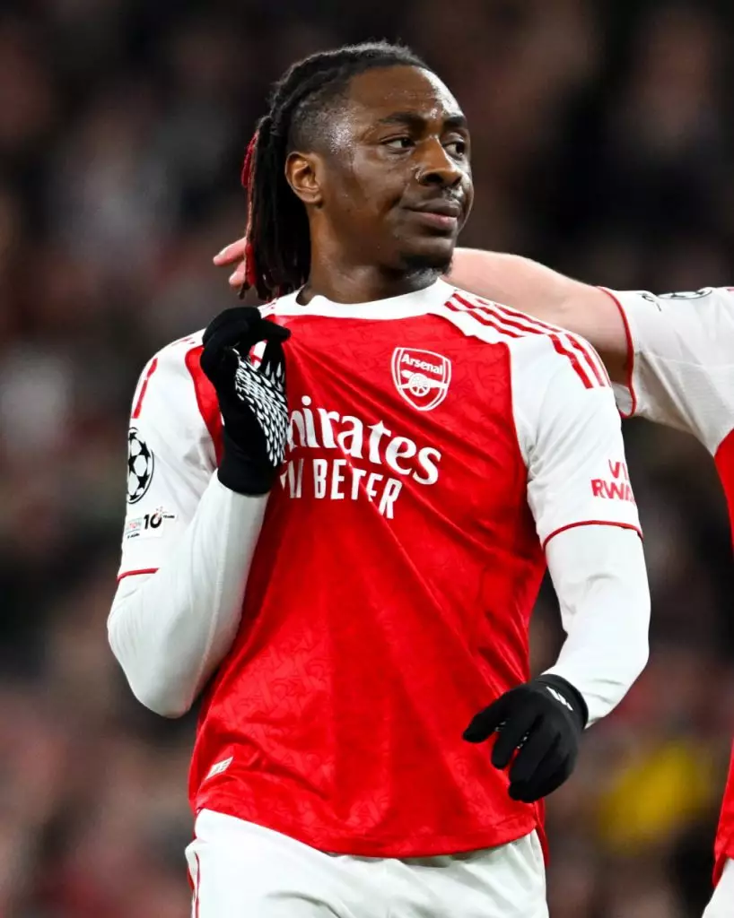 Eberechi Eze de retour à l'entraînement d'Arsenal à London Colney