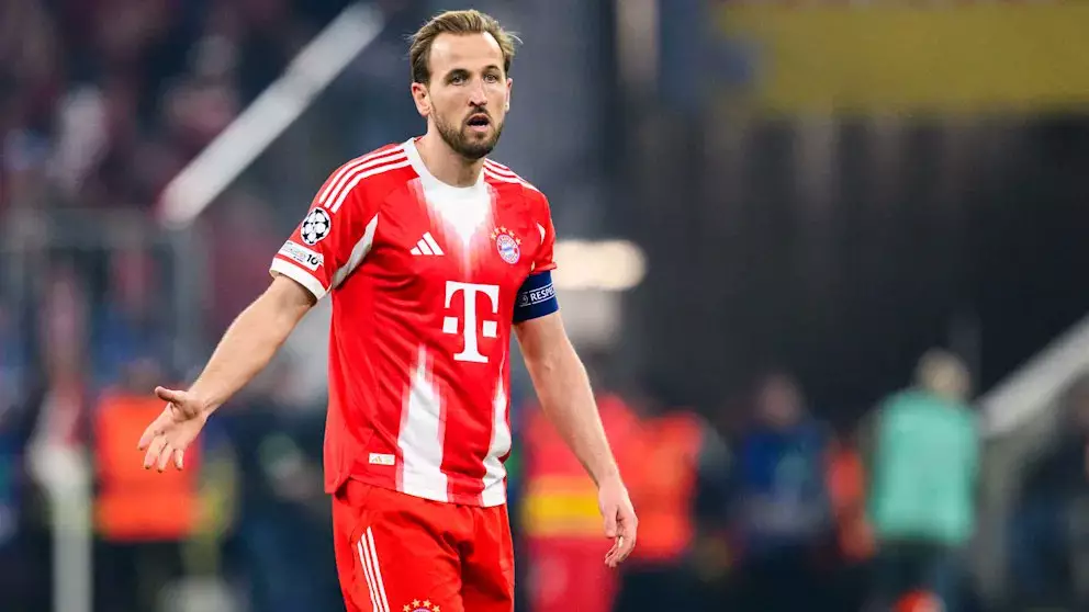 Harry Kane attaquant du Bayern Munich en Ligue des Champions