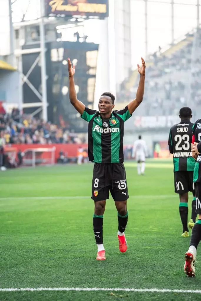 Mamadou Sangaré milieu de terrain du RC Lens en Ligue 1