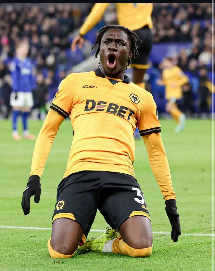 Mateus Mané attaquant Wolverhampton Wanderers dribble Premier League 2026