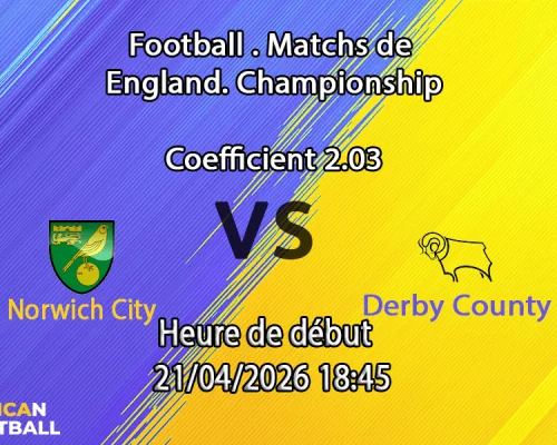 Pronostic Norwich City – Derby County