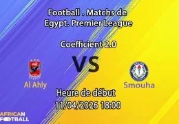 Pronostic Al Ahly Smouha Premier League Egypte Championship Group 11 avril 2026 – analyse et meilleurs paris au Cairo International Stadium