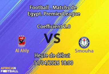Pronostic Al Ahly Smouha Premier League Egypte Championship Group 11 avril 2026 – analyse et meilleurs paris au Cairo International Stadium