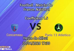 Pronostic Concarneau – Paris 13 Atletico