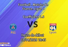 Pronostic PSG - Lyon (19 avril, Ligue 1 J30). Analyse H2H, absences majeures de Lyon, cotes et paris. PSG favori évident : découvrez notre pronostic complet !