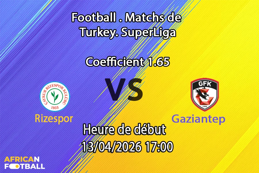 Pronostic Rizespor – Gaziantep