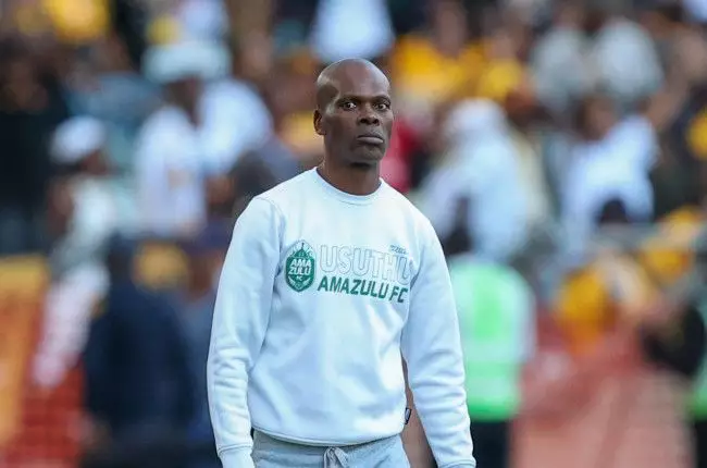 Arthur Zwane entraîneur AmaZulu FC après défaite 1-0 contre Kaizer Chiefs Moses Mabhida Stadium 16 mai 2026