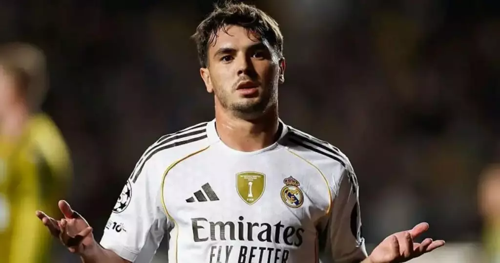 Brahim Diaz attaquant marocain du Real Madrid en action lors d'un match de Liga 2025-2026

