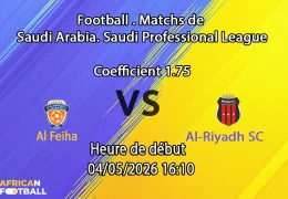 Pronostic Al Feiha – Al-Riyadh SC