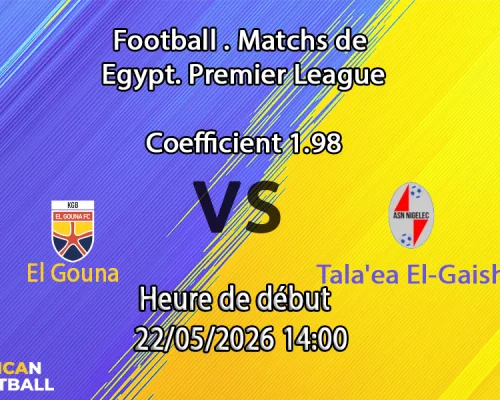 Pronostic El Gouna - Tala'ea El-Gaish