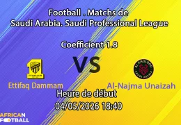 Pronostic Ettifaq Dammam – Al-Najma Unaizah