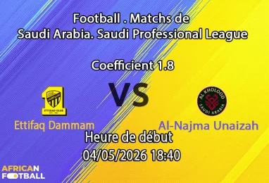 Pronostic Ettifaq Dammam – Al-Najma Unaizah