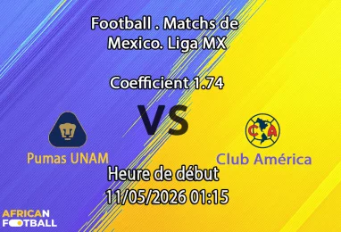 Pronostic Pumas UNAM Club América quart de finale retour Liga MX Clausura 2026 à l'Estadio Olímpico Universitario de Mexico