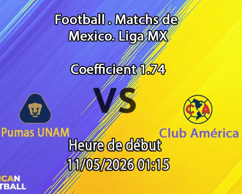 Pronostic Pumas UNAM Club América quart de finale retour Liga MX Clausura 2026 à l'Estadio Olímpico Universitario de Mexico