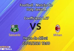 Pronostic Sassuolo – Milan