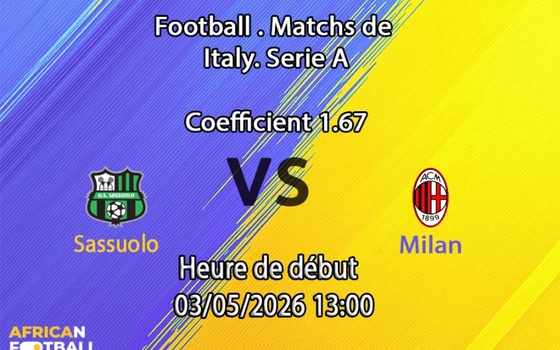 Pronostic Sassuolo – Milan