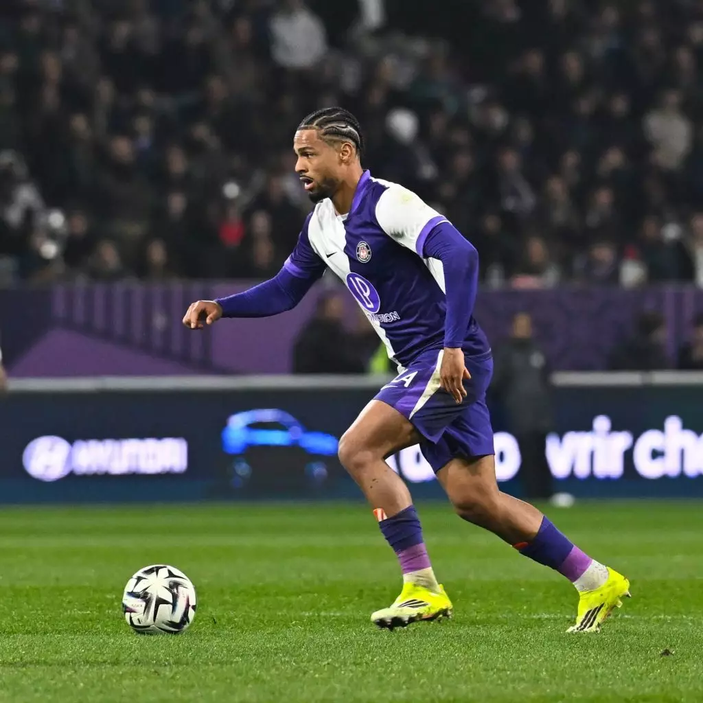 Frank Magri sous le maillot du Toulouse FC en Ligue 1, saison 2025-2026
