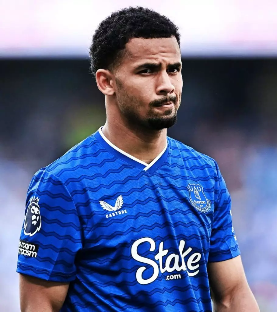 Iliman Ndiaye sous le maillot d'Everton en Premier League, saison 2025-2026
