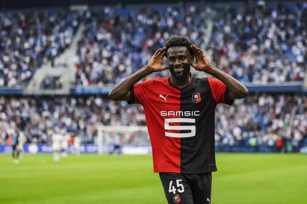 Issa Soumaré sous le maillot du Havre AC en Ligue 1, 8 buts saison 2025-2026