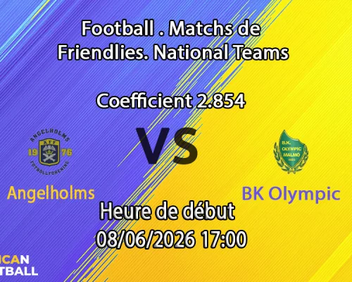 Pronostic Angelholms BK Olympic – Ettan Södra journée 11 à l'Änglavallen, 8 juin 2026