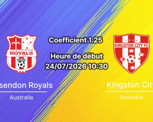 Pronostic Essendon Royals Kingston City – Cross Keys Reserve Melbourne, VPL2 24 juillet 2026