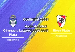 Pronostic Gimnasia La Plata River Plate – Estadio Juan Carmelo Zerillo La Plata, Liga Profesional Clausura 2026, 29 juillet