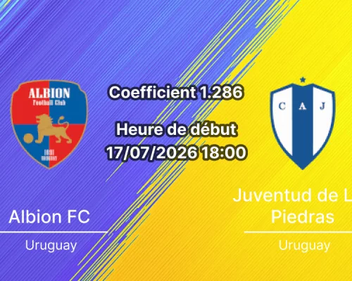 Pronostic Albion Montevideo Juventud de Las Piedras – Luis Franzini, Primera División Uruguay 17 juillet 2026