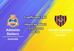 Pronostic Adelaide Raiders II South Adelaide II – Marden Sports Complex Adélaïde, Championnat Australie-Méridionale Ligue Réserve, 13 juillet 2026