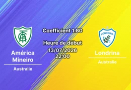 Pronostic América Mineiro Londrina – Stade Independência Belo Horizonte, Campeonato Brasileiro Série B Tour 17, 13 juillet 2026