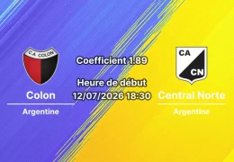 Pronostic Colon Central Norte – Stade Estanislao Lopez Santa Fe, Primera B Nacional, 12 juillet 2026