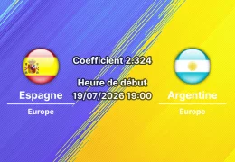 Pronostic Espagne Argentine – MetLife Stadium East Rutherford, Finale Coupe du monde 2026 19 juillet 2026
