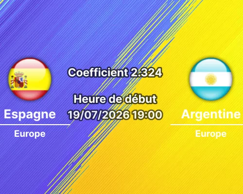 Pronostic Espagne Argentine – MetLife Stadium East Rutherford, Finale Coupe du monde 2026 19 juillet 2026