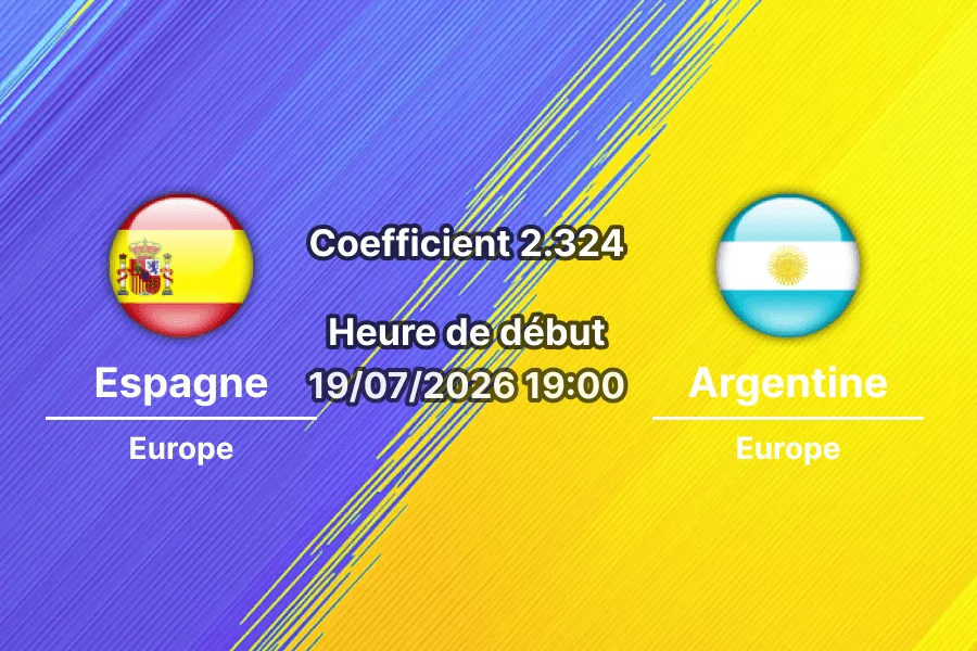 Pronostic Espagne Argentine – MetLife Stadium East Rutherford, Finale Coupe du monde 2026 19 juillet 2026