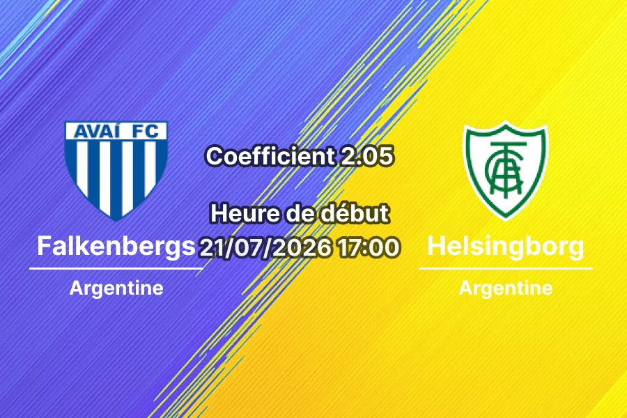 Pronostic Falkenbergs Helsingborg – Falcon Alkoholfri Arena Falkenberg, Superettan Suède Tour 15, 21 juillet 2026