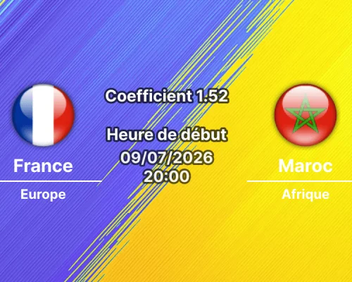 Pronostic France Maroc – Gillette Stadium Foxborough, quart de finale Coupe du Monde 2026