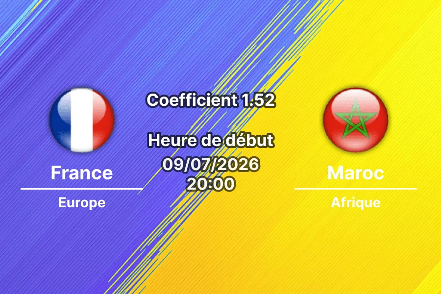 Pronostic France Maroc – Gillette Stadium Foxborough, quart de finale Coupe du Monde 2026